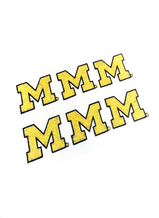 EyeBlack University of Michigan Wolverines Glitter Decal Under Eye Black Perfect for Tailgates, Game Days and Cheering Sport Team - 3 Pairs / 6 Decals - Image 1